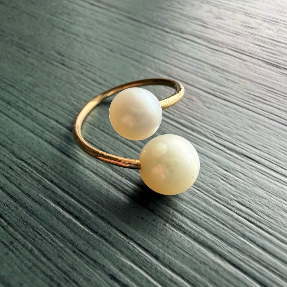 Pearl Bypass Ring Size 6.5